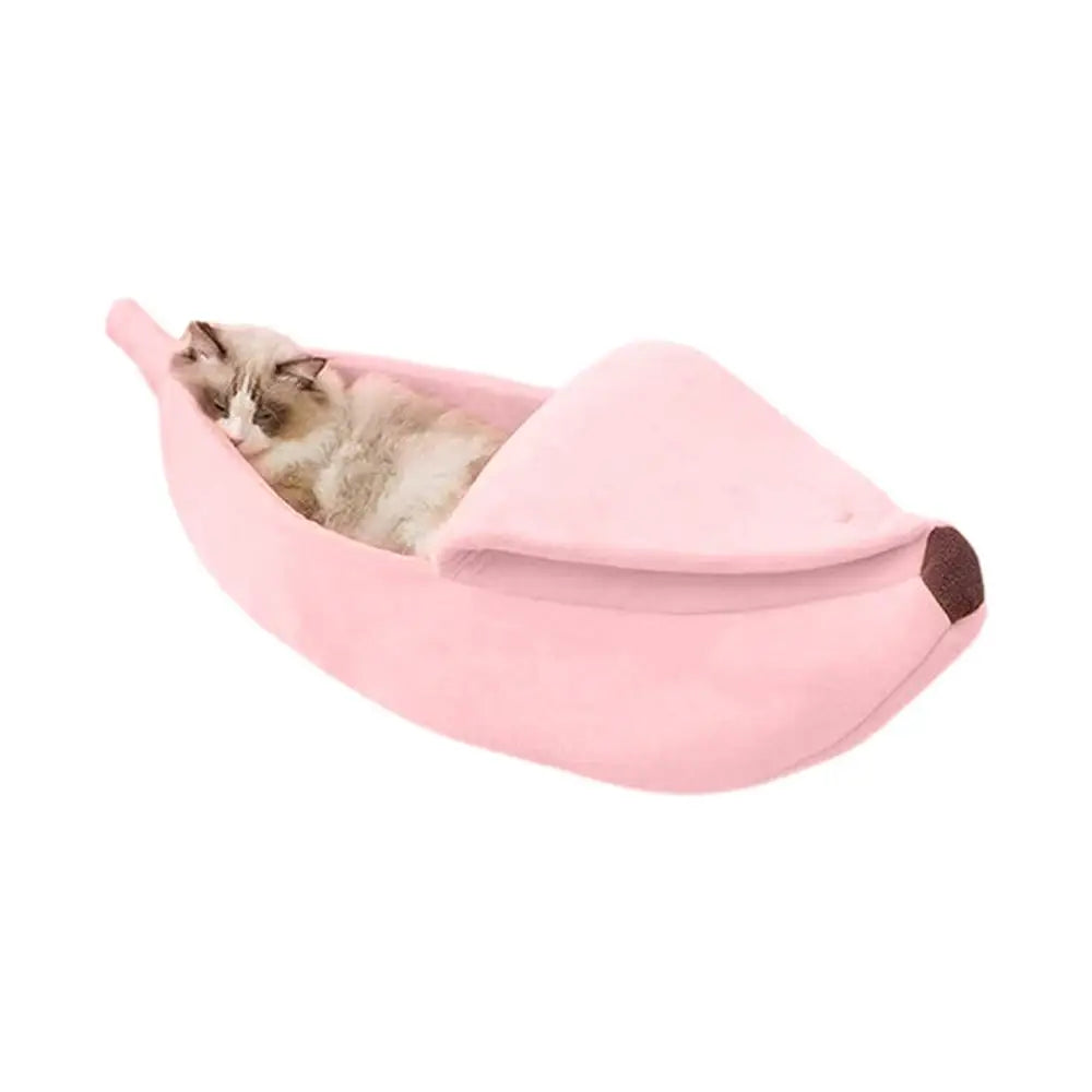 Cute Banana Dog & Cat Bed.