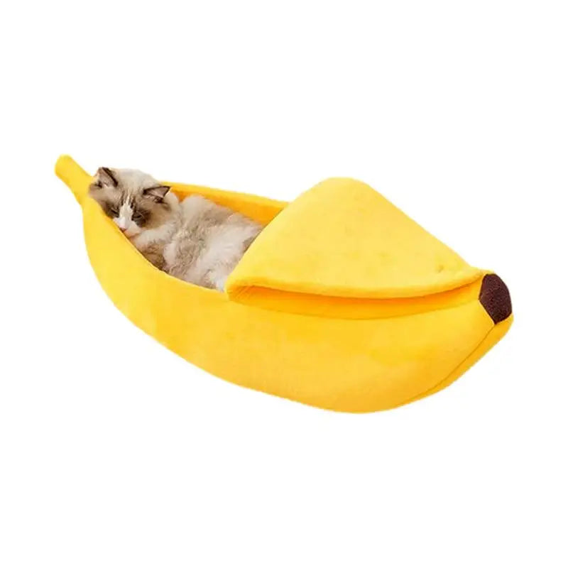 Cute Banana Dog & Cat Bed.