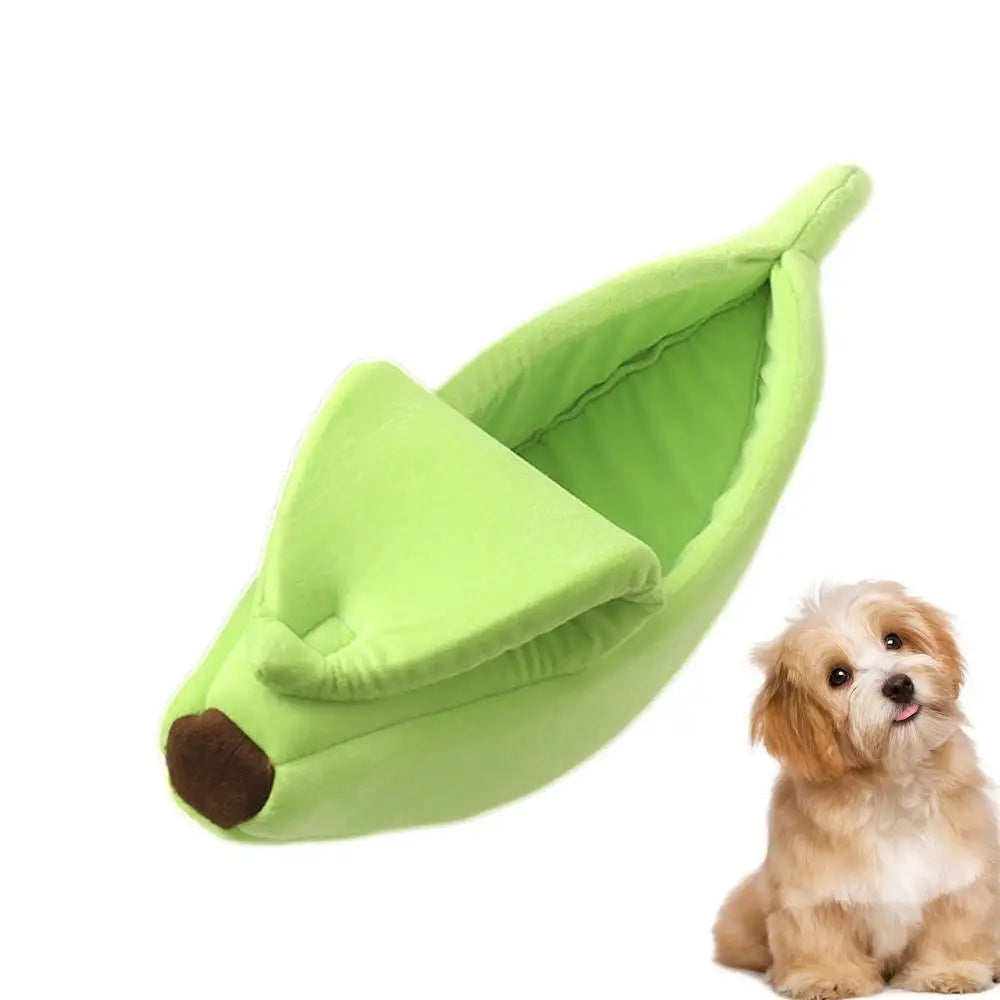 Cute Banana Dog & Cat Bed.